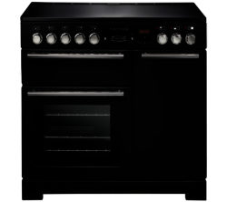 Rangemaster Platinum 90 Electric Induction Range Cooker - Black & Chrome